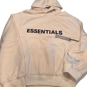 Fear Of God Essentials Hoodie Cream Size Large FOG Brand New NWT